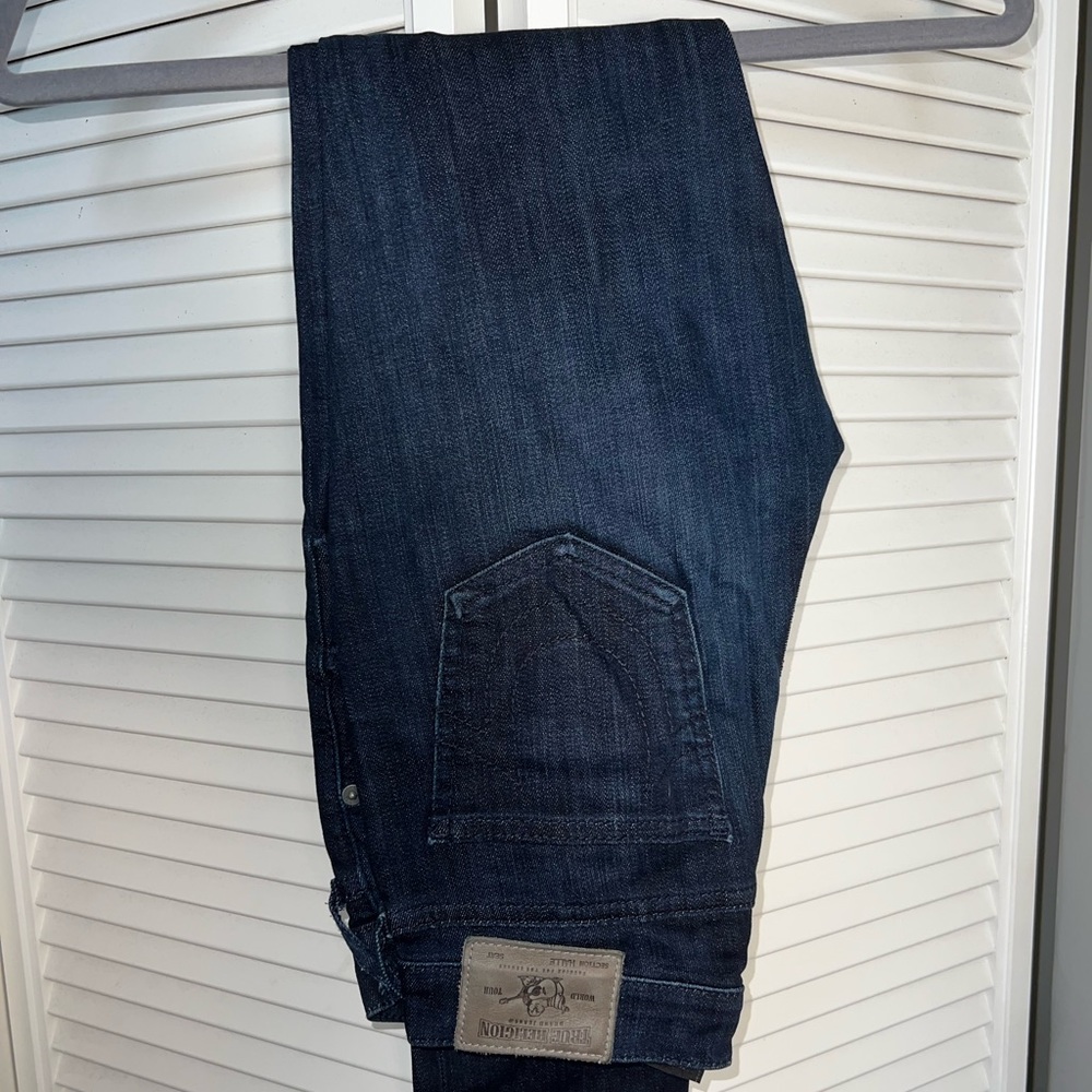 True Religion dark wash skinny jeans size 25